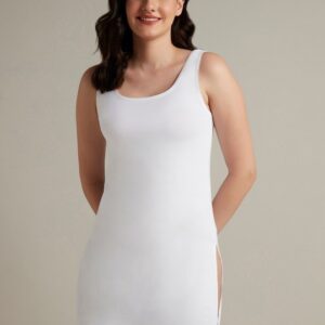 Cotton Mid-Thigh Length Kurta Slip